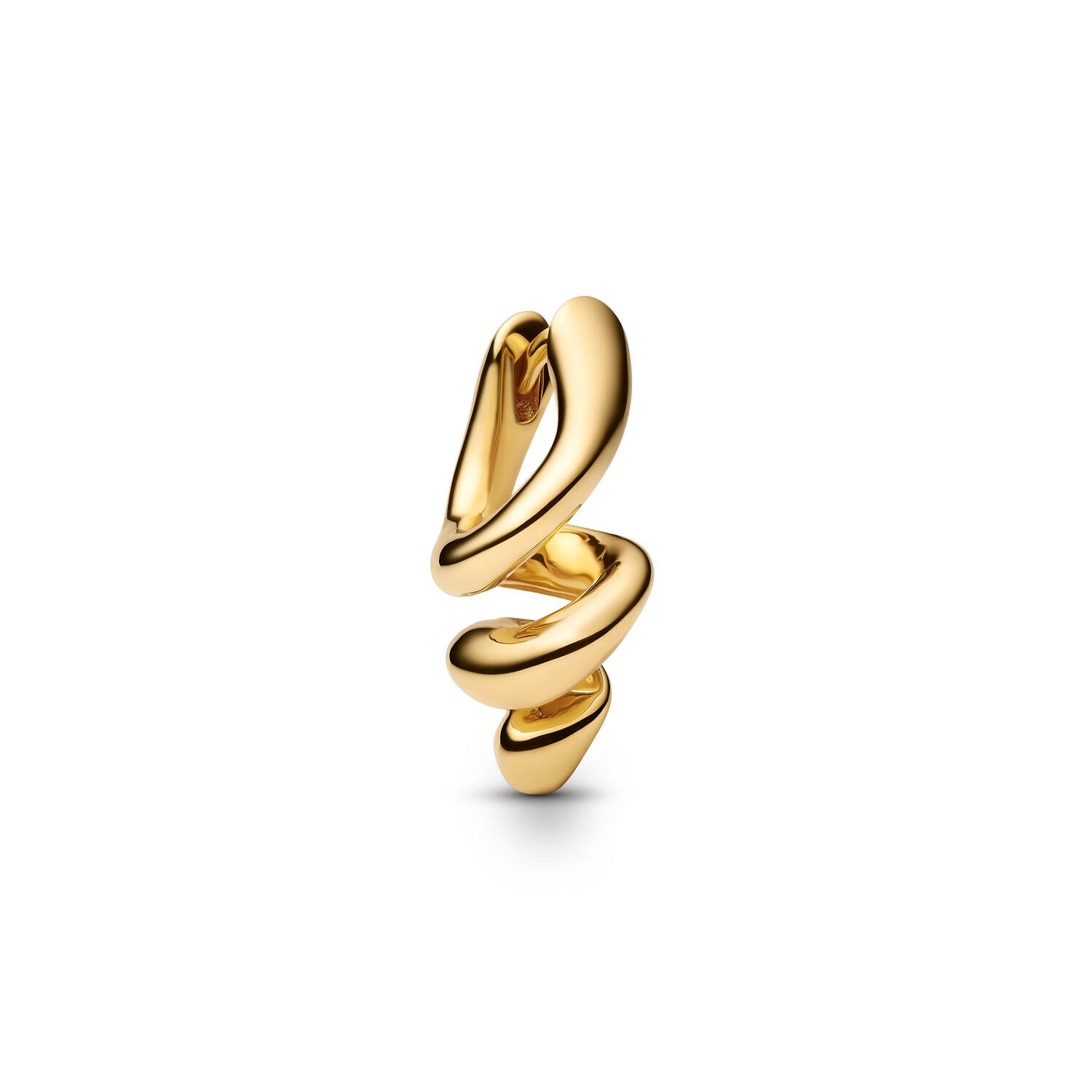 Coil Huggie ørering - forgyldt